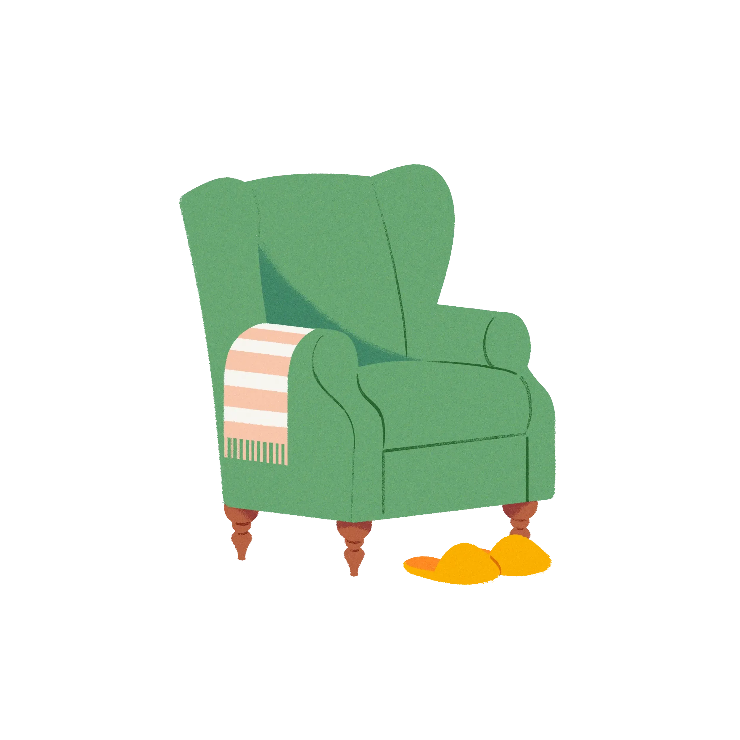 Chair slippers