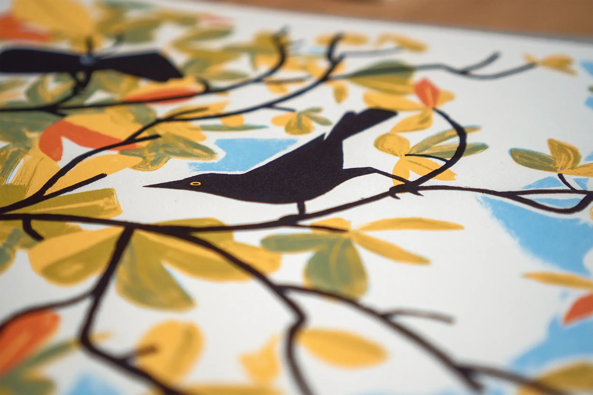 Carib grackles detail